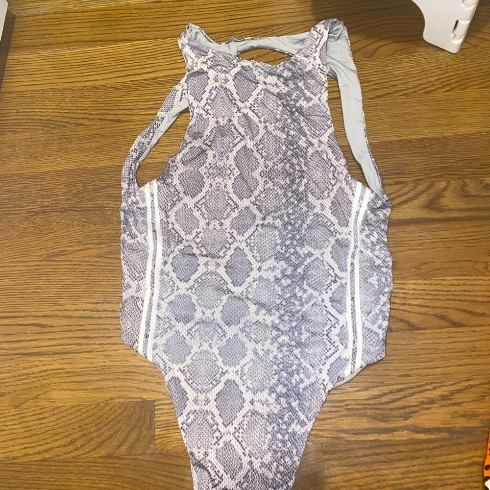 Frankie’s bikinis- Snake skin one piece swim suit